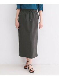 【SALE／40%OFF】ラメストライプイージーナロースカート/セットアップ可【洗濯機洗い可/防シワ/吸水速乾】 OPAQUE.CLIP オペークドットクリップ スカート ロング・マキシスカート ブラック グレー ブラウン【RBA_E】[Rakuten Fashion]