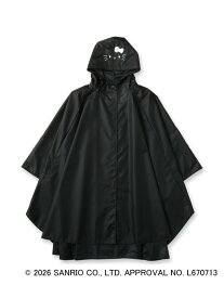 【SALE／20%OFF】◆【ハローキティ】ポケッタブルポンチョ OPAQUE.CLIP オペークドットクリップ ファッション雑貨 その他のファッション雑貨 ブラック ホワイト【RBA_E】【送料無料】[Rakuten Fashion]