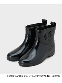 【SALE／30%OFF】◆【ハローキティ】ショート丈レインブーツ OPAQUE.CLIP オペークドットクリップ シューズ・靴 レインシューズ・ブーツ ブラック【RBA_E】【送料無料】[Rakuten Fashion]