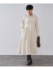 【SALE／30%OFF】ウエストタックフィット&フレアワンピース【洗濯機OK】 OPAQUE.CLIP オペークドットクリップ ワンピース・ドレス その他のワンピース・ドレス ネイビー ホワイト【RBA_E】【送料無料】[Rakuten Fashion]