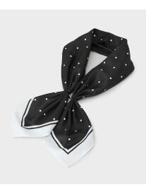 【SALE／30%OFF】【接触冷感】マグネット付スカーフ OPAQUE.CLIP オペークドットクリップ ファッション雑貨 マフラー・ストール・ネックウォーマー ネイビー ベージュ グレー ブラック【RBA_E】[Rakuten Fashion]