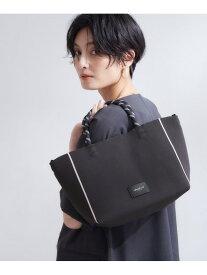 【2WAY】ロープハンドルバイカラーニットバッグ OPAQUE.CLIP オペークドットクリップ バッグ トートバッグ ブラウン ブラック ネイビー グレー【送料無料】[Rakuten Fashion]