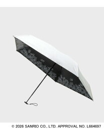 ◆【ハローキティ】晴雨兼用裏側プリント折りたたみ傘 OPAQUE.CLIP オペークドットクリップ ファッション雑貨 折りたたみ傘 ホワイト ブラック ピンク【送料無料】[Rakuten Fashion]