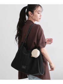 【SALE／30%OFF】ミニポーチ付きメッシュトートバッグ【大容量】 OPAQUE.CLIP オペークドットクリップ バッグ トートバッグ ブラック ブラウン【RBA_E】[Rakuten Fashion]