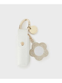 ミラー付きリップチャーム【9色展開】 OPAQUE.CLIP オペークドットクリップ 財布・ポーチ・ケース その他の財布・ポーチ・ケース ブラウン グリーン ブラック レッド イエロー パープル ピンク ブルー ホワイト[Rakuten Fashion]