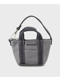 バイカラーミニBAGチャーム OPAQUE.CLIP オペークドットクリップ 財布・ポーチ・ケース その他の財布・ポーチ・ケース グレー ブラウン ブラック[Rakuten Fashion]