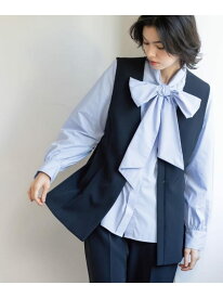 【SALE／58%OFF】ペプラムジレ/セットアップ対応可【洗濯機OK】 OPAQUE.CLIP オペークドットクリップ トップス ベスト・ジレ ブラック ベージュ【RBA_E】[Rakuten Fashion]