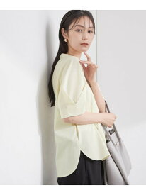 【SALE／30%OFF】タックスリーブ スキッパーブラウス【洗濯機OK】 OPAQUE.CLIP オペークドットクリップ トップス シャツ・ブラウス ブルー ネイビー ホワイト【RBA_E】[Rakuten Fashion]