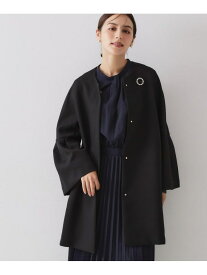 【SALE／40%OFF】フレアスリーブミドルコート【洗濯機OK】 OPAQUE.CLIP オペークドットクリップ ジャケット・アウター その他のジャケット・アウター ホワイト ブラック【RBA_E】【送料無料】[Rakuten Fashion]