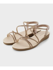 【SALE／30%OFF】【軽量/ワンタッチ】ビジューストラップサンダル OPAQUE.CLIP オペークドットクリップ シューズ・靴 サンダル ゴールド ブラック シルバー【RBA_E】[Rakuten Fashion]