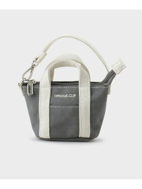 【SALE／30%OFF】バイカラー帆布ミニBAGチャーム OPAQUE.CLIP オペークドットクリップ 財布・ポーチ・ケース その他の財布・ポーチ・ケース ベージュ ブルー グレー【RBA_E】[Rakuten Fashion]