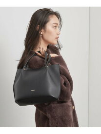 【2WAY】タックミドルトートバッグ OPAQUE.CLIP オペークドットクリップ バッグ ショルダーバッグ ワインレッド ブラック ベージュ【送料無料】[Rakuten Fashion]