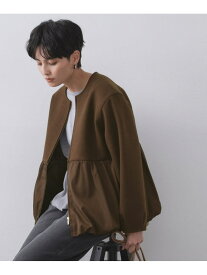 【SALE／40%OFF】ウールライクペプラムドッキングアウター【洗濯機洗い可】 OPAQUE.CLIP オペークドットクリップ ジャケット・アウター その他のジャケット・アウター ブラウン ブラック ベージュ【RBA_E】【送料無料】[Rakuten Fashion]
