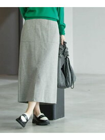 【SALE／30%OFF】ウールライクタイトスカート【洗濯機洗い可】《8col》 OPAQUE.CLIP オペークドットクリップ スカート ロング・マキシスカート ベージュ ブラウン グレー ブルー ブラック ワインレッド【RBA_E】【送料無料】[Rakuten Fashion]