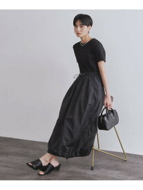 【SALE／50%OFF】2WAYスピンドル使いドッキングワンピース【洗濯機洗い可】 OPAQUE.CLIP オペークドットクリップ ワンピース・ドレス その他のワンピース・ドレス ブラック ブラウン【RBA_E】【送料無料】[Rakuten Fashion]
