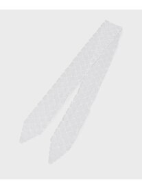【SALE／50%OFF】シアーレーススカラップスカーフ OPAQUE.CLIP オペークドットクリップ ファッション雑貨 スカーフ・バンダナ ホワイト ブラック【RBA_E】[Rakuten Fashion]