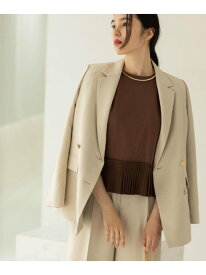 【SALE／50%OFF】金ボタンダブルブレストテーラードジャケット/セットアップ対応【洗える】 OPAQUE.CLIP オペークドットクリップ ジャケット・アウター テーラードジャケット・ブレザー ベージュ ネイビー【RBA_E】【送料無料】[Rakuten Fashion]