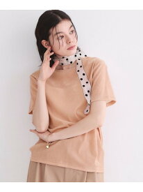 【SALE／50%OFF】フロッキーチュールTシャツ【洗濯機洗い可】 OPAQUE.CLIP オペークドットクリップ トップス カットソー・Tシャツ ブラウン ブラック ネイビー ピンク【RBA_E】[Rakuten Fashion]