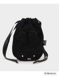 【SALE／20%OFF】◆【miffy】パイル巾着ポーチ OPAQUE.CLIP オペークドットクリップ 財布・ポーチ・ケース ポーチ グレー ブラック ホワイト ブルー ピンク【RBA_E】[Rakuten Fashion]