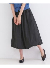 【SALE／40%OFF】イージーバルーンスカート【洗濯機OK】 OPAQUE.CLIP オペークドットクリップ スカート ロング・マキシスカート ホワイト ブラック【RBA_E】【送料無料】[Rakuten Fashion]