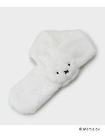 【コラボ】miffy x OPAQUE.CLIP フェイクファーティペット OPAQUE.CLIP オペークドットクリップ ファッション雑貨 マフラー・ストール・ネックウォーマー ホワイト グレー ベージュ ブラック[Rakuten Fashion]