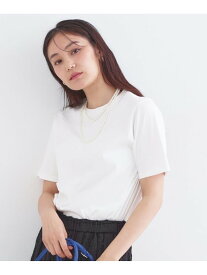 【SALE／40%OFF】オーガニックコットン混ベーシックTシャツ【洗濯機OK】《SS~LL》 OPAQUE.CLIP オペークドットクリップ トップス カットソー・Tシャツ ブラック ホワイト ネイビー ベージュ【RBA_E】[Rakuten Fashion]