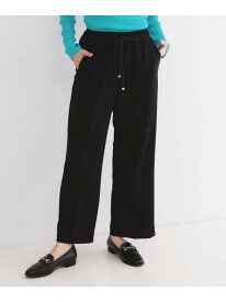 【SALE／50%OFF】美脚イージーワイドパンツ【防シワ/洗濯機洗い可/抗ピル/ストレッチ】《丈が選べる/SS-LLサイズ/セットアップ対応》 OPAQUE.CLIP オペークドットクリップ パンツ その他のパンツ ブラウン ブラック ネイビー【RBA_E】[Rakuten Fashion]