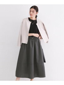 【SALE／50%OFF】配色サッカードッキングワンピース【洗濯機洗い可】 OPAQUE.CLIP オペークドットクリップ ワンピース・ドレス その他のワンピース・ドレス ブラック グレー ベージュ【RBA_E】[Rakuten Fashion]