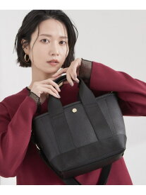 【軽量/自立/2WAY】カラーデザインコンビミドルトートバッグ OPAQUE.CLIP オペークドットクリップ バッグ トートバッグ ブラック グレー ベージュ【送料無料】[Rakuten Fashion]