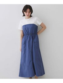 【SALE／50%OFF】ドッキングワンピース【洗濯機洗い可】 OPAQUE.CLIP オペークドットクリップ ワンピース・ドレス その他のワンピース・ドレス グレー ブルー【RBA_E】[Rakuten Fashion]