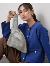 ラメニットバッグ OPAQUE.CLIP オペークドットクリップ バッグ ハンドバッグ シルバー ピンク ブラック[Rakuten Fashion]
