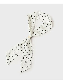 【SALE／30%OFF】【スカーフリング付き】柄アソートスカーフ OPAQUE.CLIP オペークドットクリップ ファッション雑貨 スカーフ・バンダナ ホワイト ブラック グリーン ベージュ【RBA_E】[Rakuten Fashion]