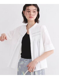 【SALE／40%OFF】ピンタックフレアシャツ【洗濯機洗い可】 OPAQUE.CLIP オペークドットクリップ トップス シャツ・ブラウス ブラック ホワイト イエロー【RBA_E】[Rakuten Fashion]