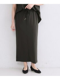 【SALE／40%OFF】【UV】イージータイトスカート/セットアップ対応可《洗濯機OK》 OPAQUE.CLIP オペークドットクリップ スカート ロング・マキシスカート グレー ブラウン ブラック【RBA_E】[Rakuten Fashion]