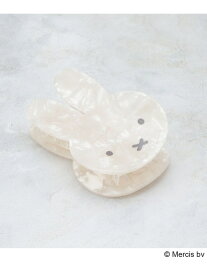 ◆【miffy】フェイス型シェル調ヘアクリップ OPAQUE.CLIP オペークドットクリップ ヘアアクセサリー その他のヘアアクセサリー[Rakuten Fashion]
