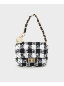 【SALE／30%OFF】ダイヤキルトミニBAGチャーム OPAQUE.CLIP オペークドットクリップ 財布・ポーチ・ケース その他の財布・ポーチ・ケース ブラック ホワイト グリーン【RBA_E】[Rakuten Fashion]