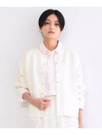 【SALE／40%OFF】スナップボタンニットカーディガン【洗濯機OK】 OPAQUE.CLIP オペークドットクリップ トップス カーディガン ブルー グレー ブラック ホワイト【RBA_E】[Rakuten Fashion]