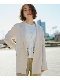 【SALE／40%OFF】【UV/接触冷感】ダブルブレストジャケット《防シワ加工/洗える》 OPAQUE.CLIP オペークドットクリップ ジャケット・アウター テーラードジャケット・ブレザー ネイビー ベージュ【RBA_E】【送料無料】[Rakuten Fashion]