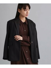 【SALE／40%OFF】【es】ビッグテーラードジャケット【UVケア/洗濯機OK】 OPAQUE.CLIP オペークドットクリップ ジャケット・アウター テーラードジャケット・ブレザー ブラウン ブラック【RBA_E】【送料無料】[Rakuten Fashion]