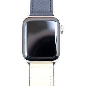 美品 Apple Watch HERMES Series6 GPS+Cellular 40mm MG3K3J/A A2375 シルバーステンレス スチールケース レザーベルト スポーツバンド アップルウォッチ エルメス【中古】