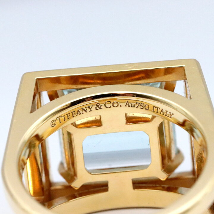 楽天市場】ティファニー ジュエルボックス リング 指輪 アクアマリン 