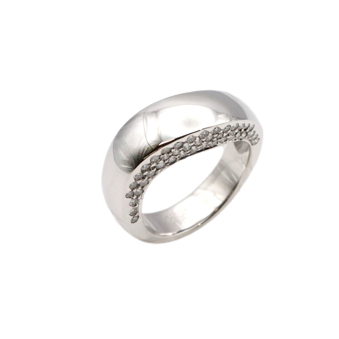 美品 ショーメ ヴァルス リング ダイヤモンド 11.5号 750 K18WG ホワイトゴールド レディース 指輪 ジュエリー Chaumet　