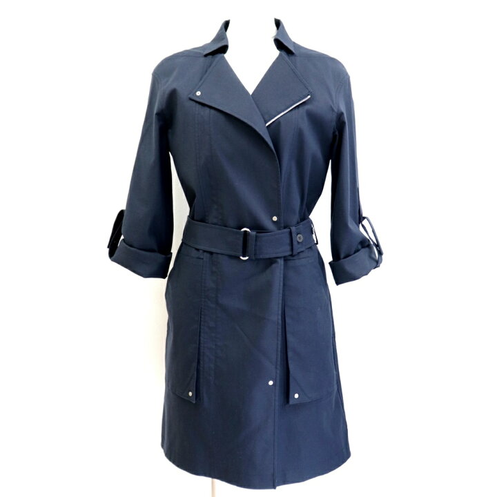 楽天市場】美品 エルメス トレンチコート レディース ネイビー 34 