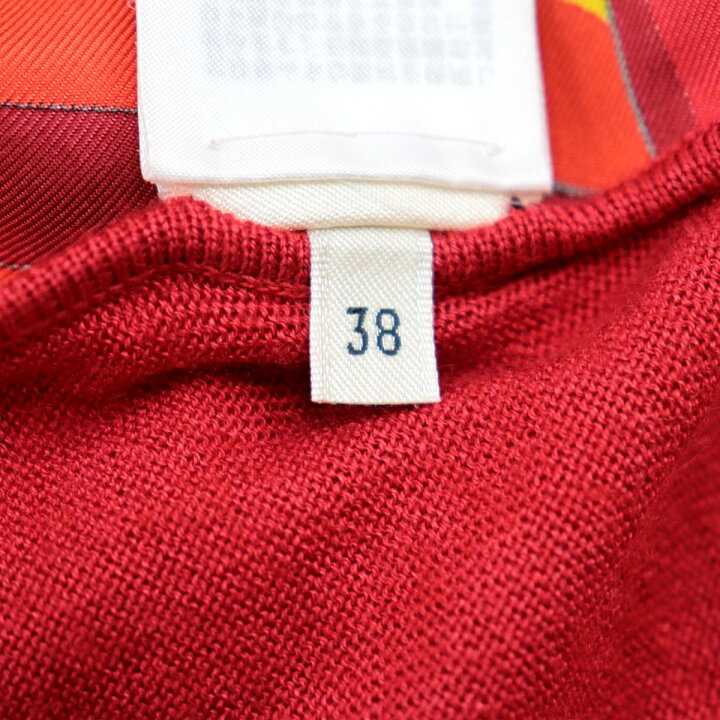 楽天市場】美品 エルメス J.METZ Les Sangles シルク切替半袖ニット 