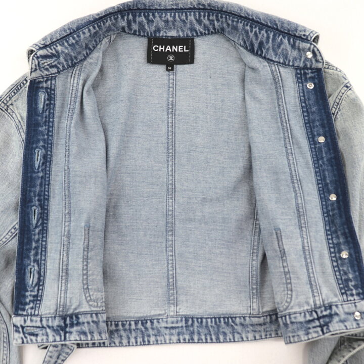 楽天市場】美品 シャネル 22AW ランウェイ着用 デニムセットアップ  