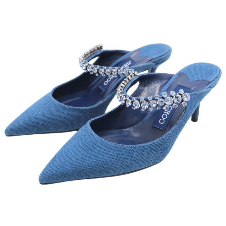 中古】JIMMY CHOO(ジミーチュウ) パンプス オープントゥ/ウェッジ  