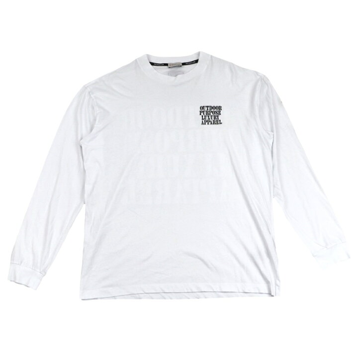 楽天市場】美品 モンクレール 22SS プリント長袖Tシャツ メンズ 白 L 