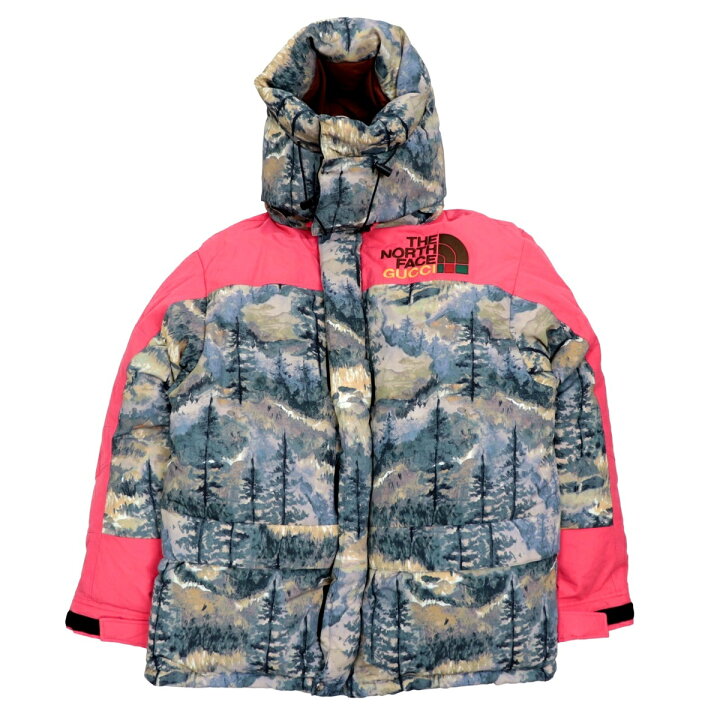 楽天市場】美品 グッチ THE NORTH FACE フォレストプリント ダウン 