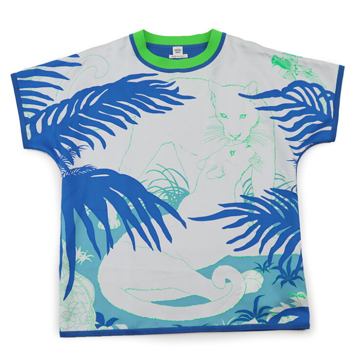 楽天市場】新品同様 エルメス 22年 JUNGLE LOVE Tシャツ シルク×ニット 