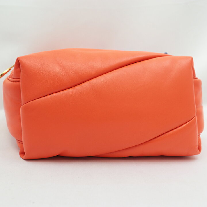 楽天市場】美品 オフホワイト ポンプ ポーチ 2way ショルダーバッグ 